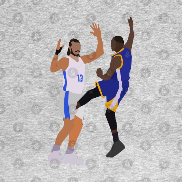 Draymond Green Kick Steven Adams by xavierjfong